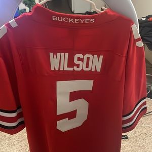 Ohio State Buckeye’s Garett Wilson Nike Stitched Jersey XXL